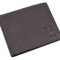 h&h Men Formal Brown Genuine Leather RFID Wallet image 2