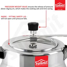 summit Outer Lid Supreme Induction Bottom 5 L Pressure Cooker image 4