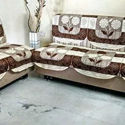 bigger fish Cotton 3+1+1 Seater Sofa Floral Cover-picture-22