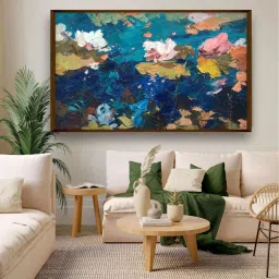 artsense Roman Yuk Multicolor Canvas Framed Art Print image 1