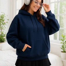 lwexs Women Full Sleeve Solid Hooded Sweatshirt-picture-43