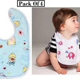4 Fast Dry-Waterproof, Super Soft Cotton Daily Use, Elegant &Stylish Baby Bibs-image-81