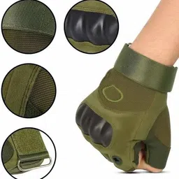 automerak Tactical Gloves for Men – Military Combat Knuckle Riding Gloves image 1