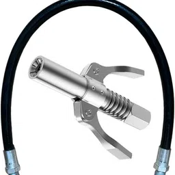 epitech mart Grease Gun Coupler Quick Lock & Release With 12inch Flexible Black Pipe Manual Dispenser-picture-28
