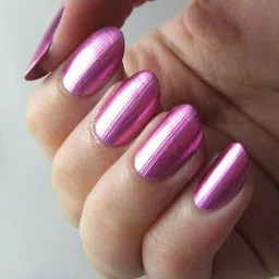 tanvi27 Quick Drying And Metal Effect Metallic Pink Nail Polish Pink image 2