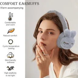 bbbikini Cute Winter Warm Earmuffs for Kids We Provide any Random Color and Pattern B Ear Muff image 3