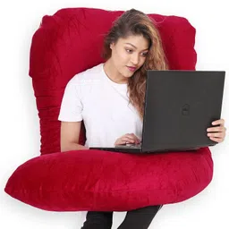 villagers Microfibre Pregnancy Pillow Pack of 1 Solid LUXURY-picture-32