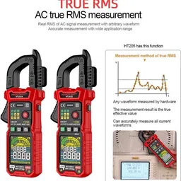 habotest HT205D AC DC Clamp Meter Digital Multimeter image 2