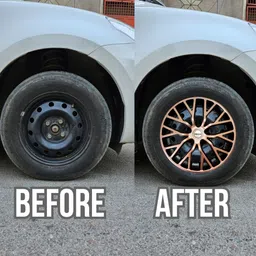 prigan PHANTOM COPPER BLACK 13 INCH Wheel Cover For Universal For Car NA image 3