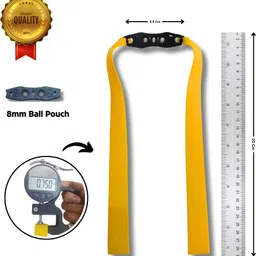 slingster 10-Pack Yellow Replacement Flat Bands | 20CM | 0.75MM | High Elastic Latex Slingshot image 2