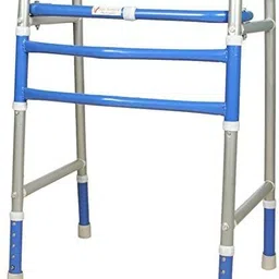 Portable Light Weight Height Adjustable Foldable WS 09 Walker Walking Stick-image-4