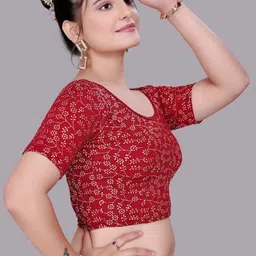 priyanka traders Round Neck Women Blouse image 3