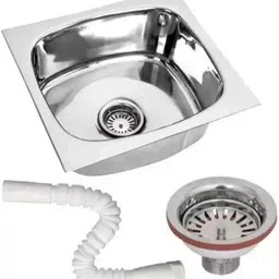 jain star Kitchen Wash Sink – Stainless Steel with Waste Pipe-(18x16x9)inch Kitchen Wash Sink – Stainless Steel with Waste Pipe-(18x16x9)inch Vessel Sink-picture-20