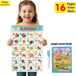 shini lifestyle My First Spiral Educational Chart Water Magic Book Perfect Combo for Children image 1