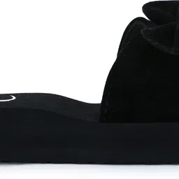 Pairox soft fancy velvet ladies slipper with bow|Latest design Dailywear slipper Women Flip Flops image 5