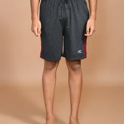 skyknit Striped Men Black Casual Shorts image 3
