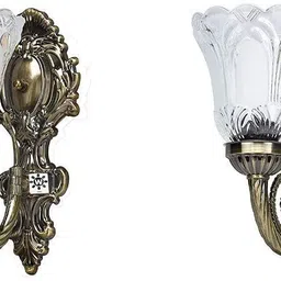 Areezo Imported Black Antique Deigned Wall Lights Lamp Scone Ceiling for Dining Room,Bedroom,Living Room Decoration (Set of 2) (Bulb Not Included) Pendants Ceiling Lamp-picture-30