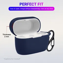 KANSOL Silicone Velcro Earbuds Case For Jabra Elite 4 Active image 5