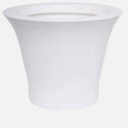 nora White Polyethylene Floor Planter image 3