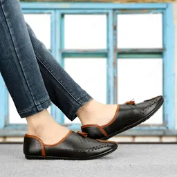 roadfit Breathable Traditional Wedding Slip On Ethnic Juttis|Party Slip On Evening Shoes Mojaris For Men image 5