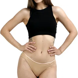 ashleyandalvis Micro Modal, Anti Bacterial, Skinny Soft, Premium Bikini Women Bikini Beige Panty-picture-10