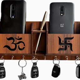 OM SWASTIK DESIGNER Wood Key Holder-image-42