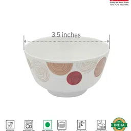 superware Katori Set - Spiral (3.5") , 6 Nos., Pure Melamine ,6 Nos. image 2