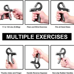 sinewy Hand Gripper Adjustable Workout Equipment Forearm Strengthener Set Of 2 Hand Grip/Fitness Grip image 4