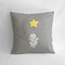 the purple tree Canvas Cushion with Baby Elephant Print image 2