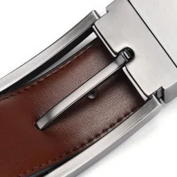 roadster Men Casual, Evening, Formal, Party Black Artificial Leather Reversible Belt image 4