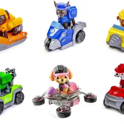 6 in 1 Unbreakable Plastic Pup Buddies Figure Team Mission Toy Pup Badge-image-0