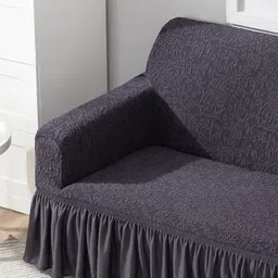 hokipo Jacquard 3 Seater Sofa Floral Cover image 2