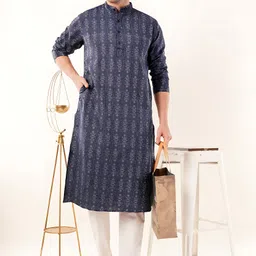 zargnut attire Men Cotton Blend Kurta Pyjama Set-picture-12