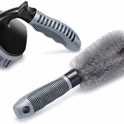 safeverse Tyre & Rim Cleaning Brush for Car & Bike 350 g Wheel Tire Cleaner-picture-12