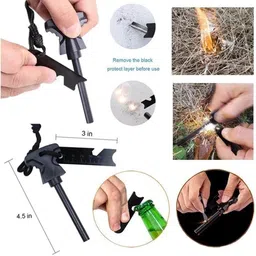 variouseye Fire_Starter01 Magnesium Flint Scraper Stone Fire Starter Lighter Pocket Lighter image 4