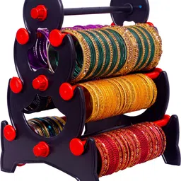 Premium | Display Stand | Bangle Stand | Bangle Hanging Stand | Red | Jewellery Organizer-image-81