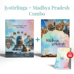 map and memoir Map & Memoir 12 Jyotirlinga + Madhya Pradesh Travel Journal | Spiritual Combo Theme, Scrapbook Kit-picture-12