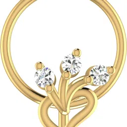avsar Umika 18kt Diamond Yellow Gold Nose Wire-picture-33