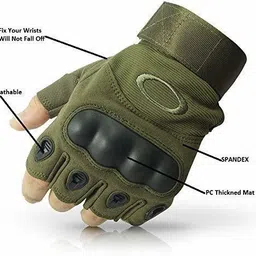 dreampalace india Half Finger Gloves for Sports, Cycling, Travelling, Camping Outdoor Riding Gloves image 2