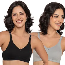 inkurv Pack of 2 Women Full Coverage Non Padded Bra-picture-21