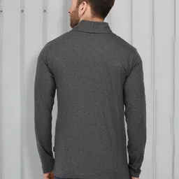 rigo Men Solid Black Sweater image 2