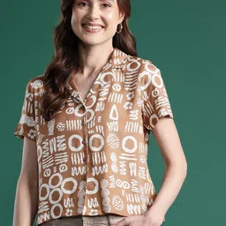 dressberry Women Regular Fit Printed Casual Shirt-picture-23