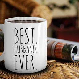 jaipurart "Best Husband Ever" Gift for Husband, Coffee, Husband Gifts, Anniversary Gift, Minimalist, Gift Ideas for Men, Birthday Gift, Valentine's Gift For Husband Ceramic Coffee Mug-picture-28