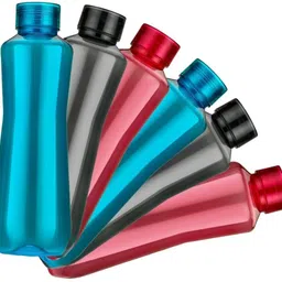 prayati Plastic Water bottle for Fridge, Kids, School, Office,1000ml Set of 6 1000 ml Bottle-picture-10