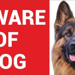 creative advertisers BEWARE OF DOG Emergency Sign-picture-10