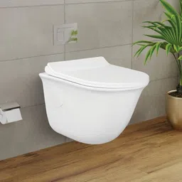 Premium Quality Rimless Western Toilet/Water Closet/Commode/ Rimless Wall Hung Closet With Soft Close Seat Cover Western Commode-image-44