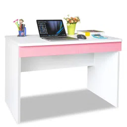 alex daisy Boston Kids Study Table in Pink & White Finish image 2
