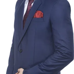 favoroski Men Solid Single Breasted Party Blazer image 3