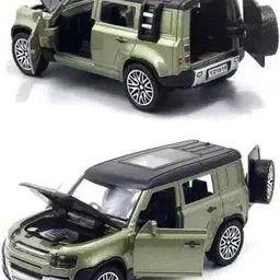 meraz Land Rover Defender Diecast Model Car, 1:36 Scale, Openable Doors & Pull-Back image 2