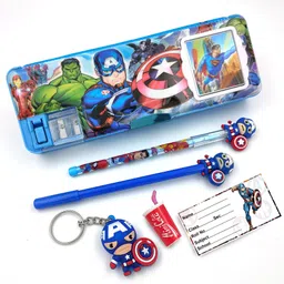 Avenger Pencil Box With Accessories Geometry Box-image-24